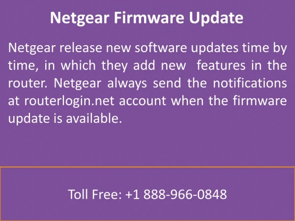 Netgear Firmware Update