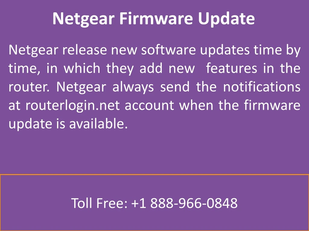 netgear firmware update