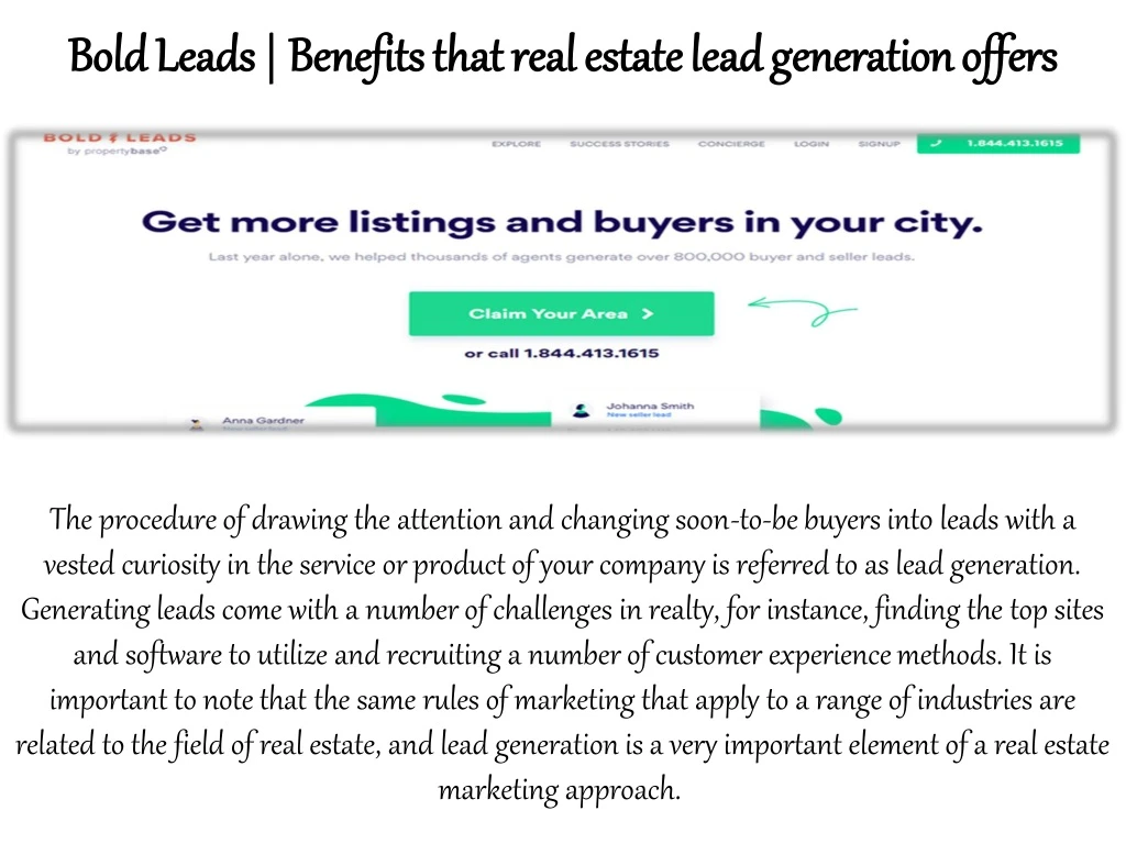 bold leads benefits bold leads benefits that real