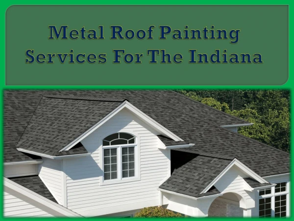 Metal Roof Painting Services For The Indiana