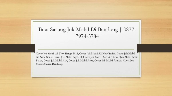 Cover Jok Mobil Bali | 0877-7974-5784