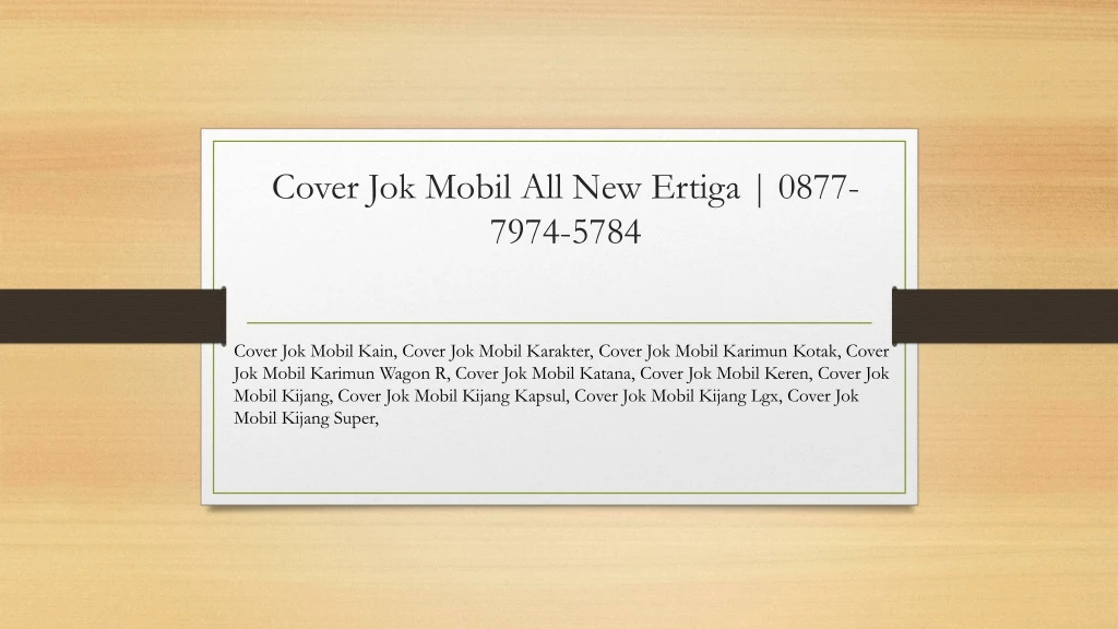 cover jok mobil all new ertiga 0877 7974 5784