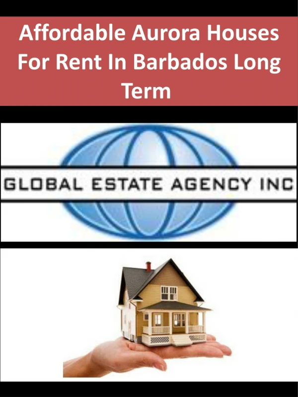 Affordable Aurora Houses For Rent In Barbados Long Term