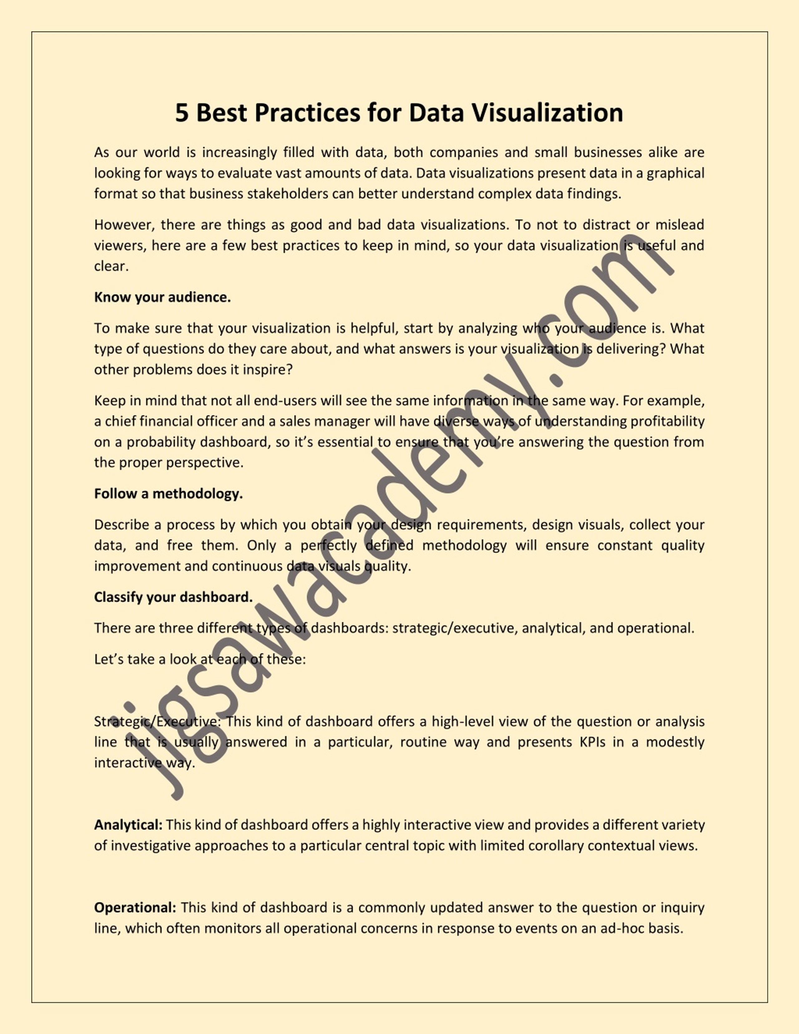 PPT - 5 Best Practices for Data Visualization PowerPoint Presentation ...