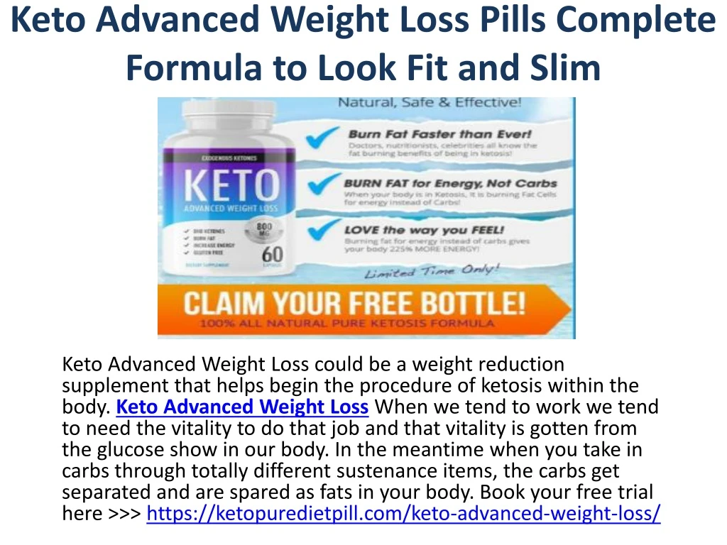 keto advanced weight loss pills complete formula