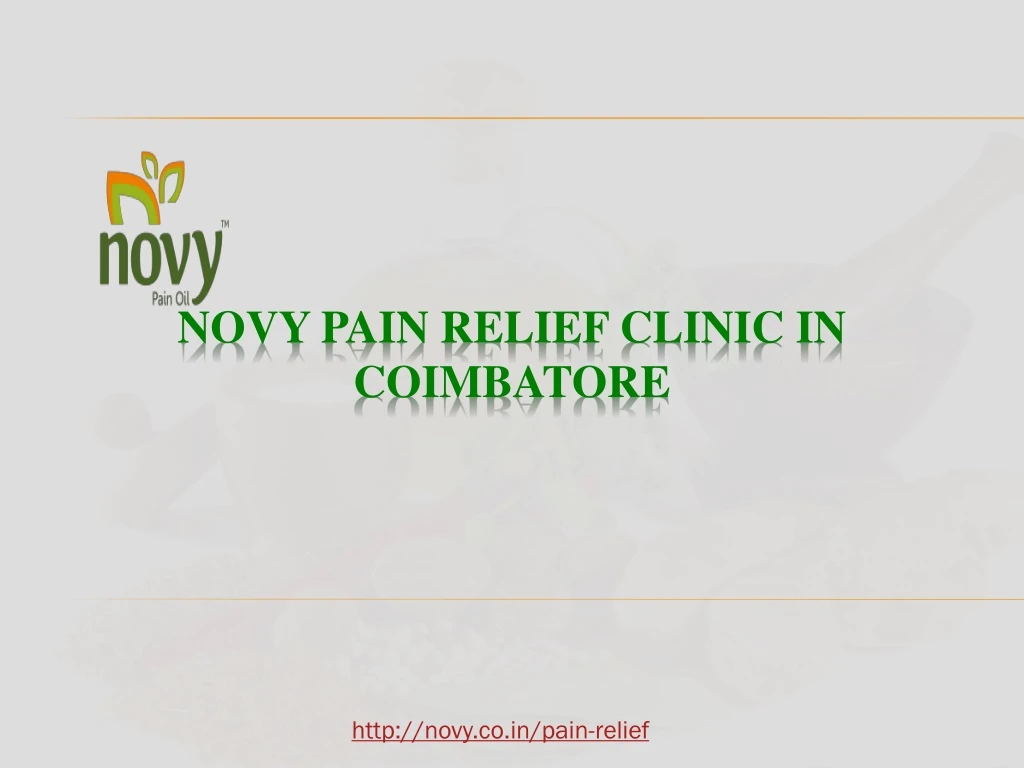novy pain relief clinic in coimbatore