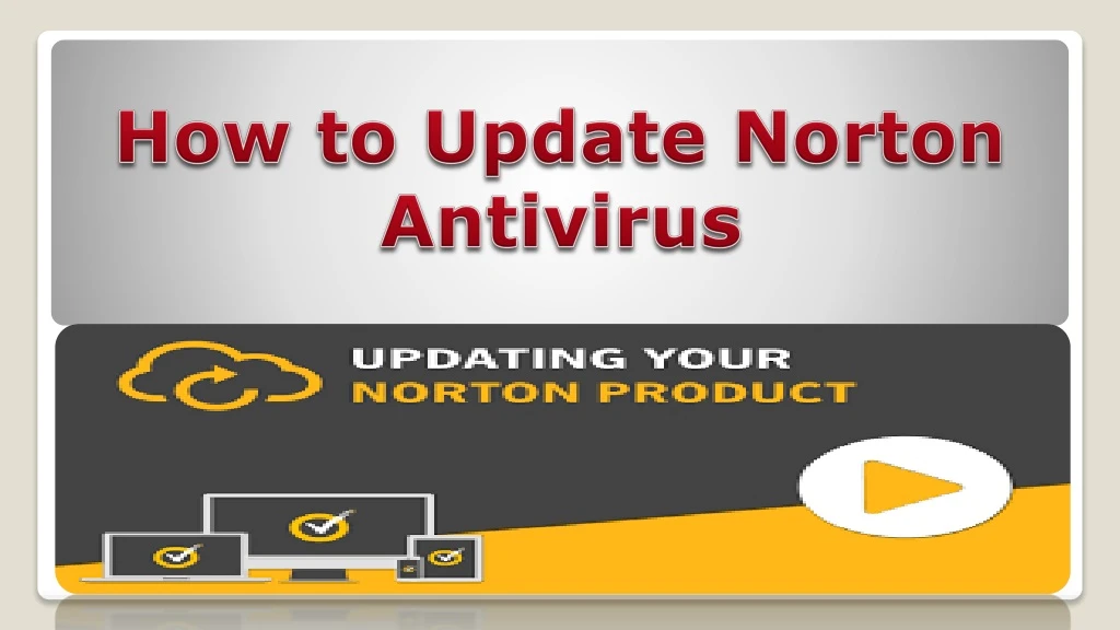 how to update norton antivirus