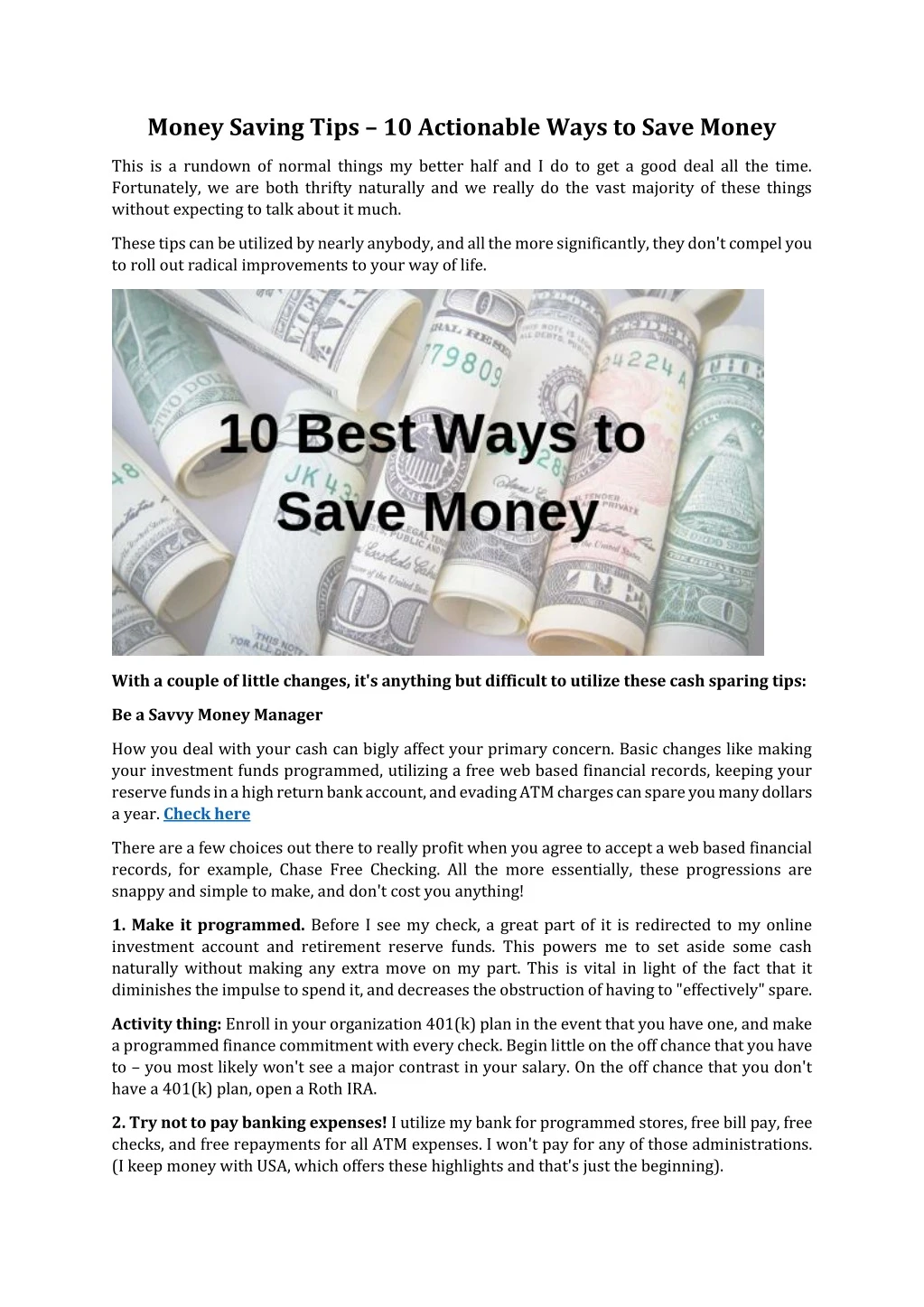 money saving tips 10 actionable ways to save money