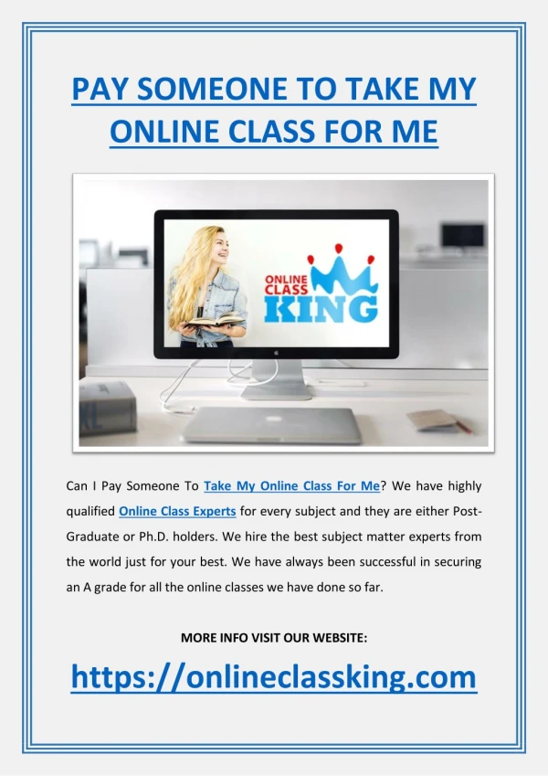 Take My Online Class For Me | Online Class Experts