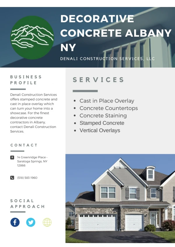 Decorative Concrete Albany NY - Denali Construction Services