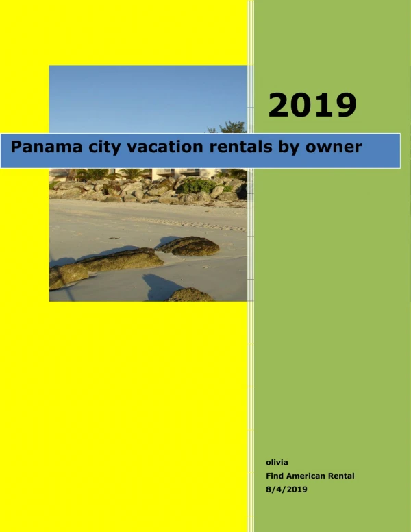 Panama city vacation rentals by owner