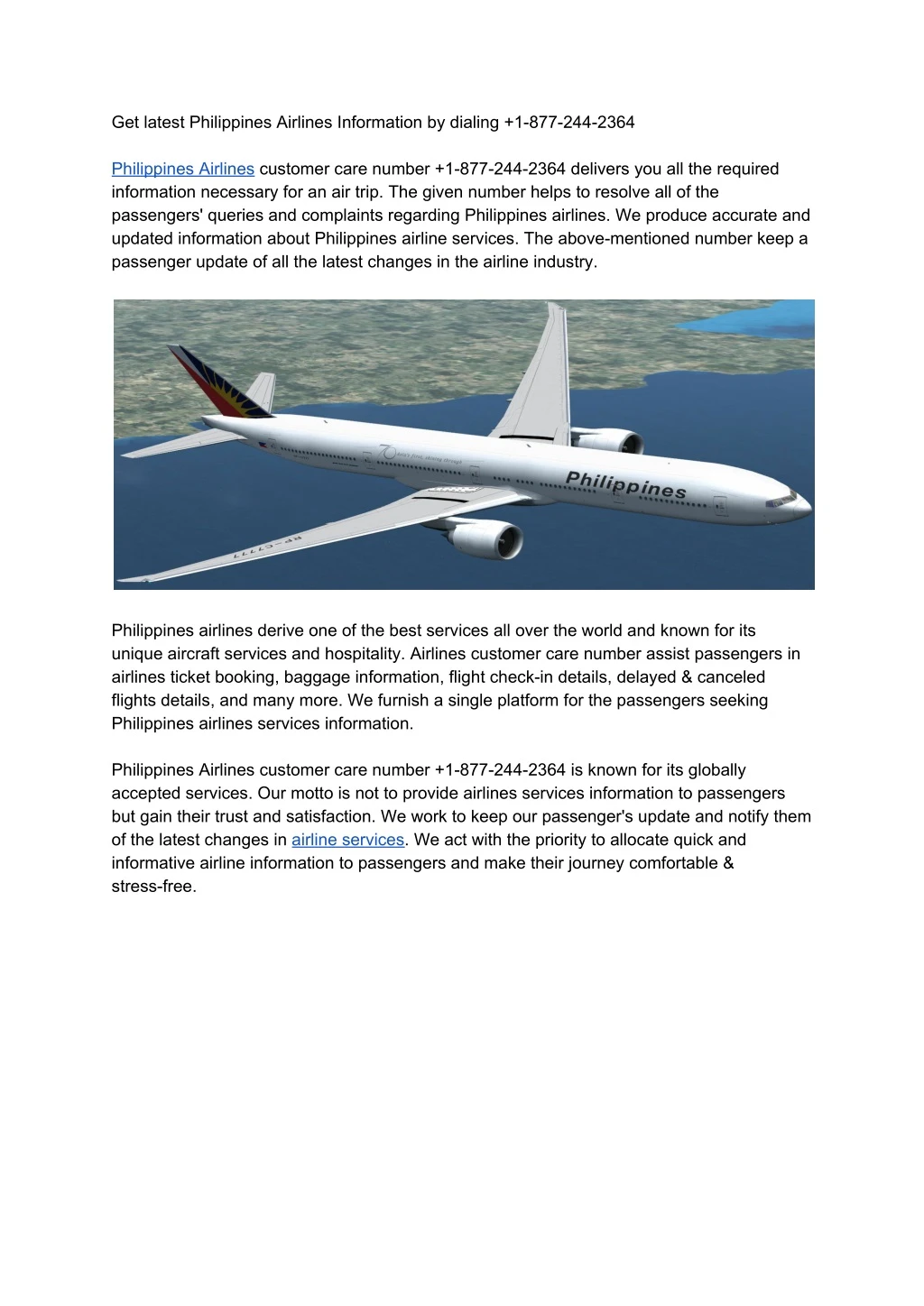 get latest philippines airlines information
