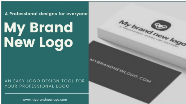 Online logo design tool with My Brand New Logo