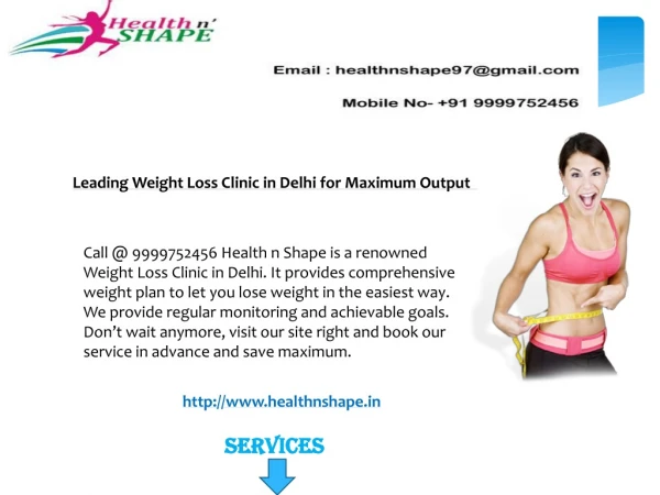Leading Weight Loss Clinic in Delhi for Maximum Output