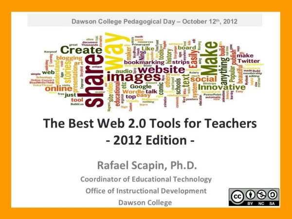 The Best Web 2.0 Tools for Teachers - 2012 Edition