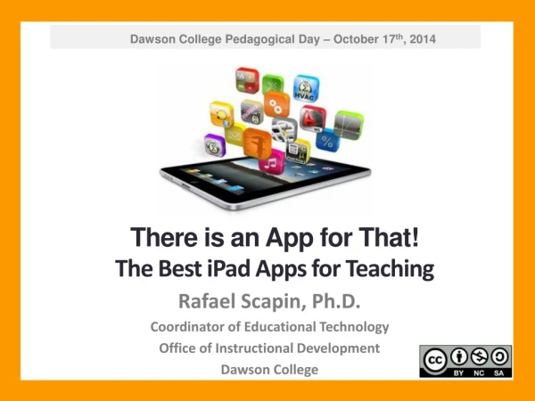 There is an App for That! The Best iPad Apps for Teaching
