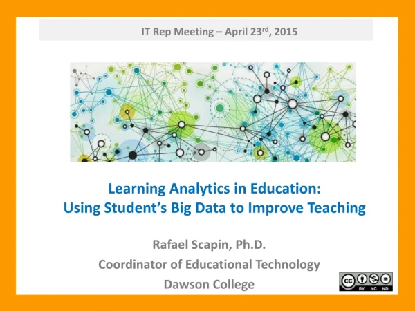 Learning Analytics in Education: Using Student’s Big Data to Improve Teaching