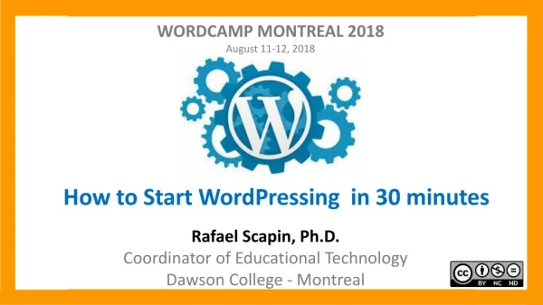 How to Start WordPressing in 30 minutes