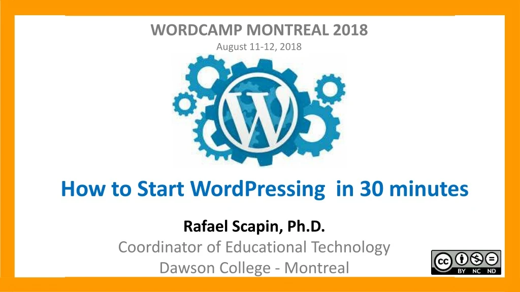 wordcamp montreal 2018 august 11 12 2018