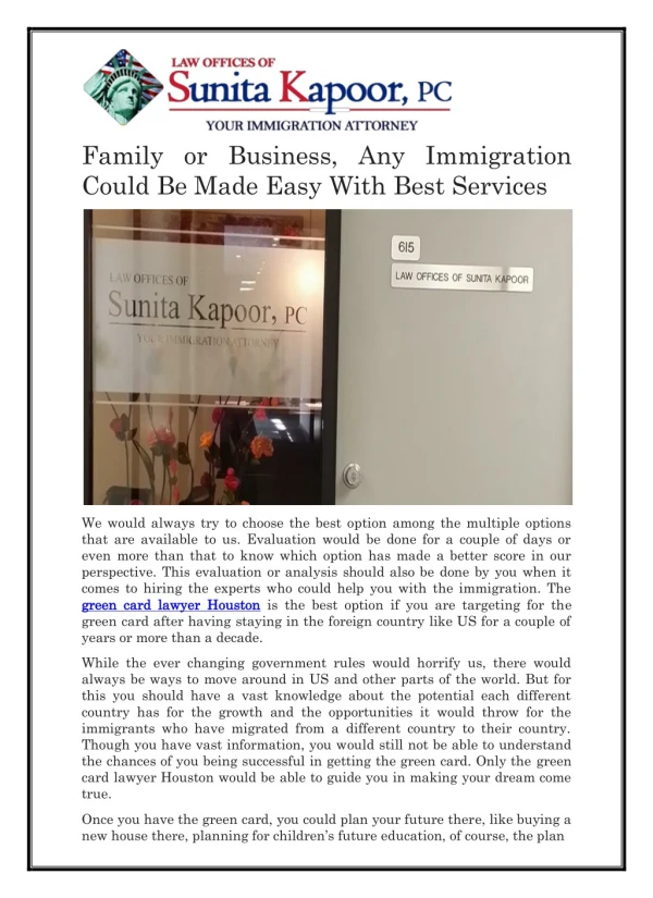 Family or Business, Any Immigration Could Be Made Easy With Best Services