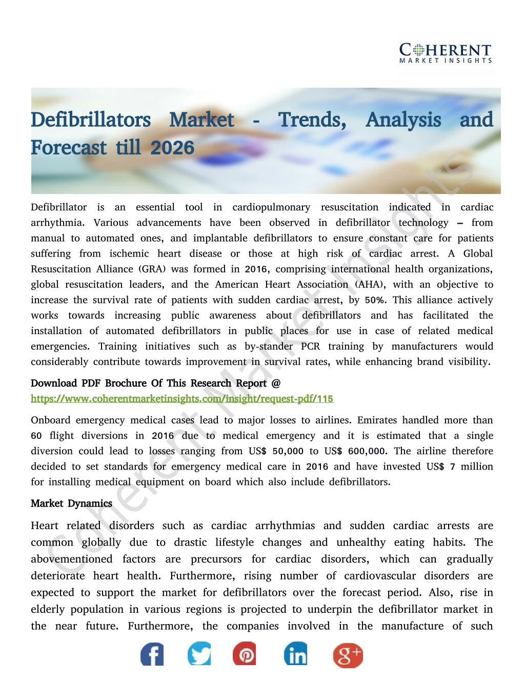 defibrillators market trends analysis