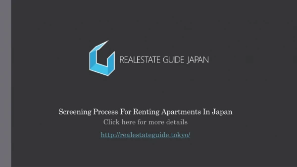 Screening Process For Renting Apartments In Japan