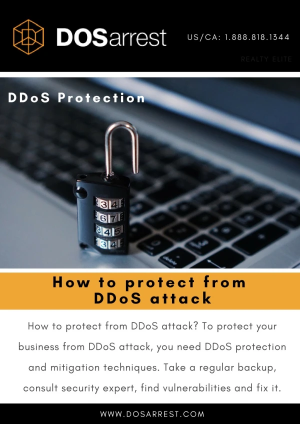 how to protect from DDoS attack