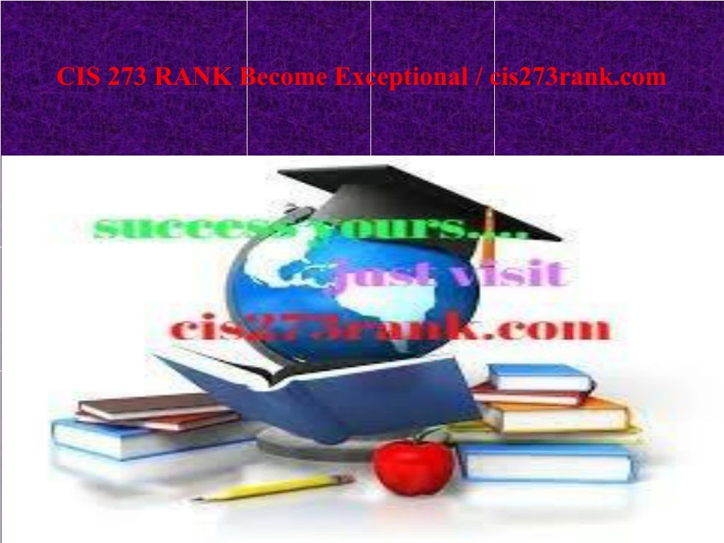 cis 273 rank become exceptional cis273rank com