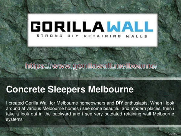 Retaining Walls Melbourne - Gorilla Wall