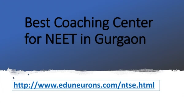 Best coaching for NEET in Gurgaon