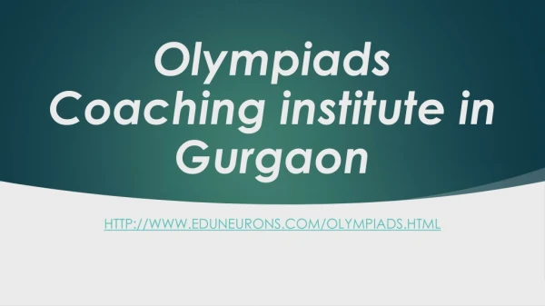 Olympiads Coaching institute in Gurgaon