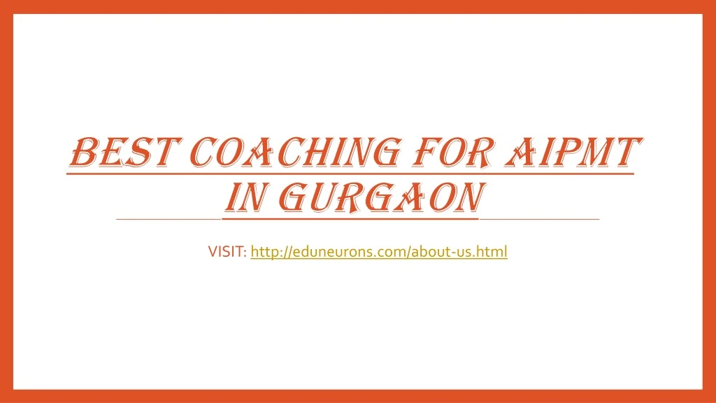 best coaching for aipmt in gurgaon