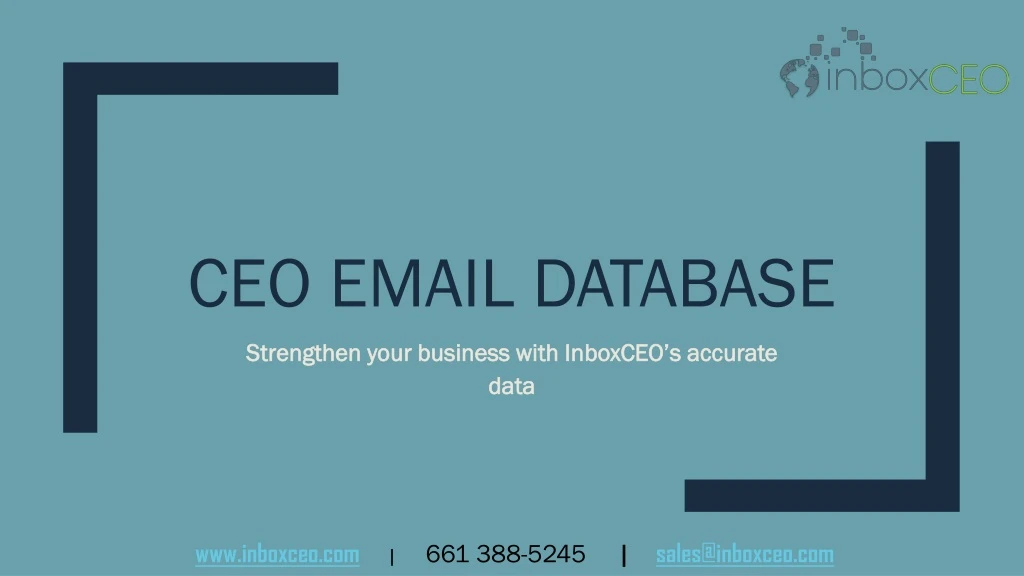 ceo email database