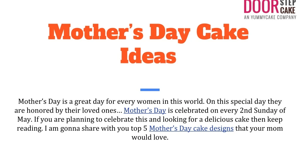 mother s day cake ideas