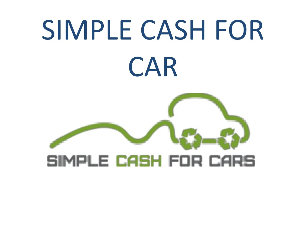 simple cash for car
