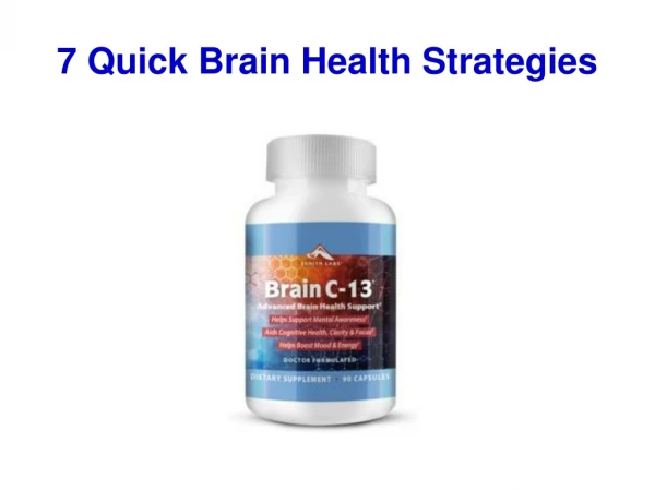 The Best Brain Health Supplements