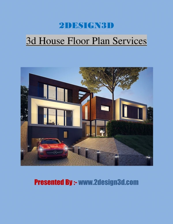 3d House Floor Plan Services | 2design3d