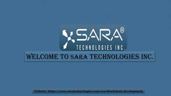 EOS Blockchain Development Company | Services - Sara Technologies