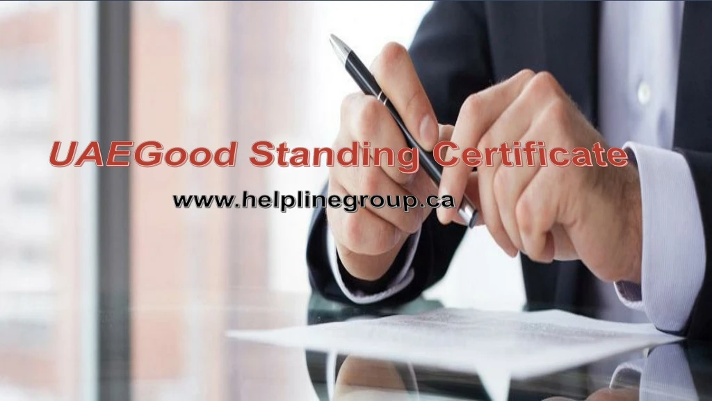 uaegood standing certificate