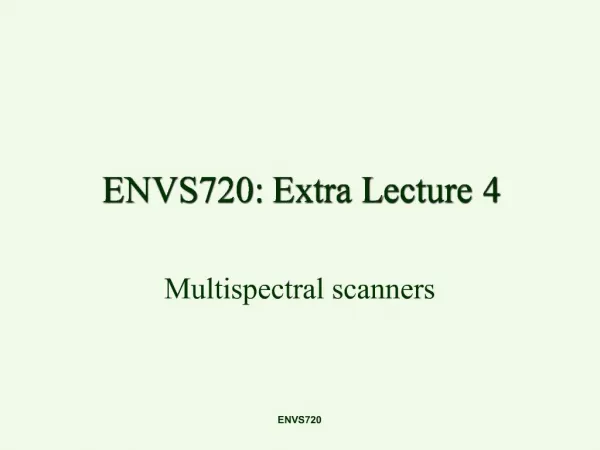 ENVS720: Extra Lecture 4
