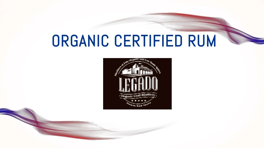 organic certified rum