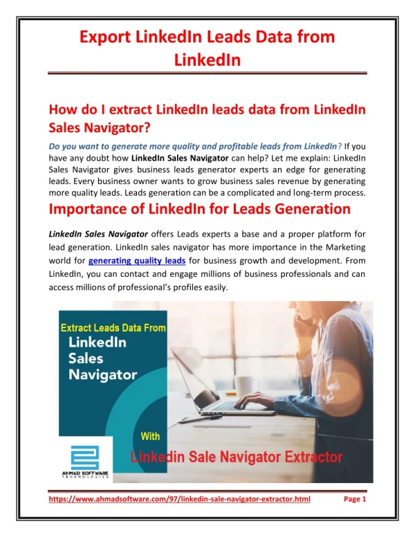 What makes LinkedIn Sales Navigator Unique?