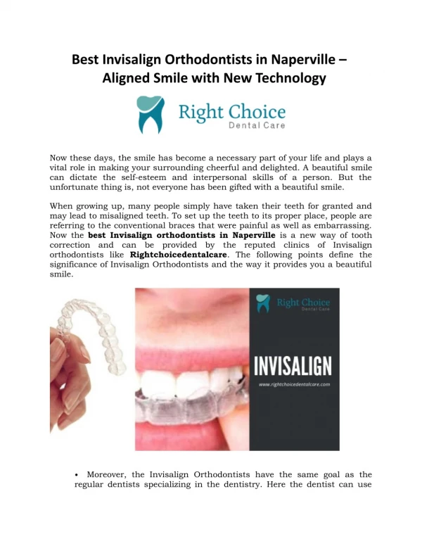 Best Invisalign Orthodontists in Naperville