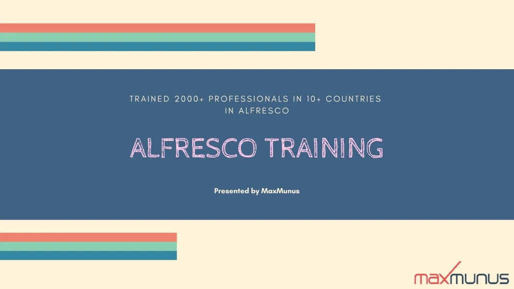 trained 2000 professionals in 10 countries