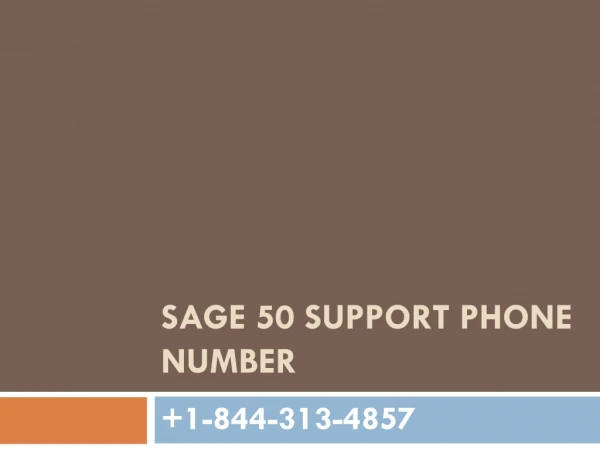 Sage 50 Support Phone number