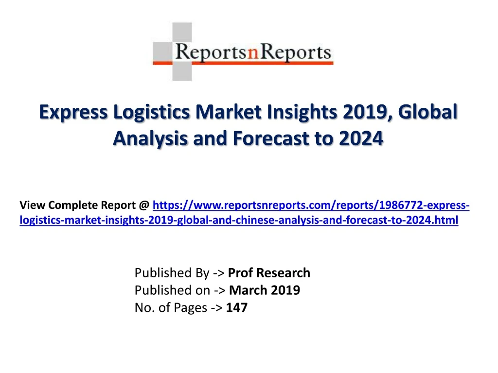 express logistics market insights 2019 global