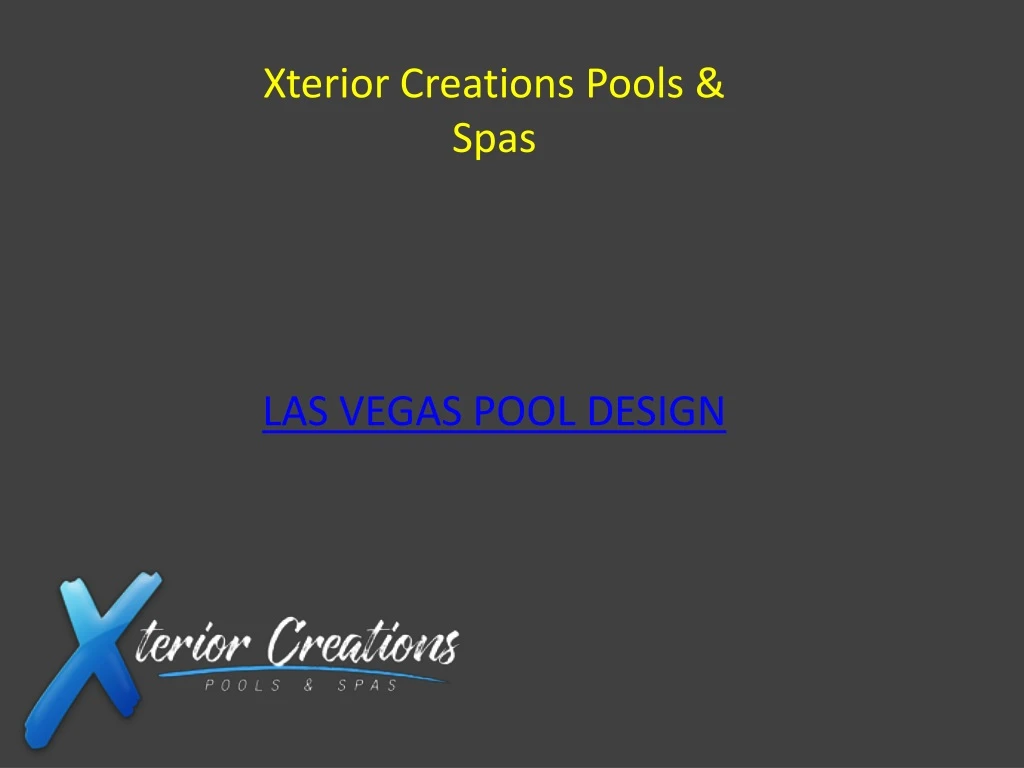 xterior creations pools spas las vegas pool design