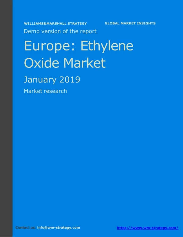 WMStrategy Demo Europe Ethylene Oxide Market January 2019