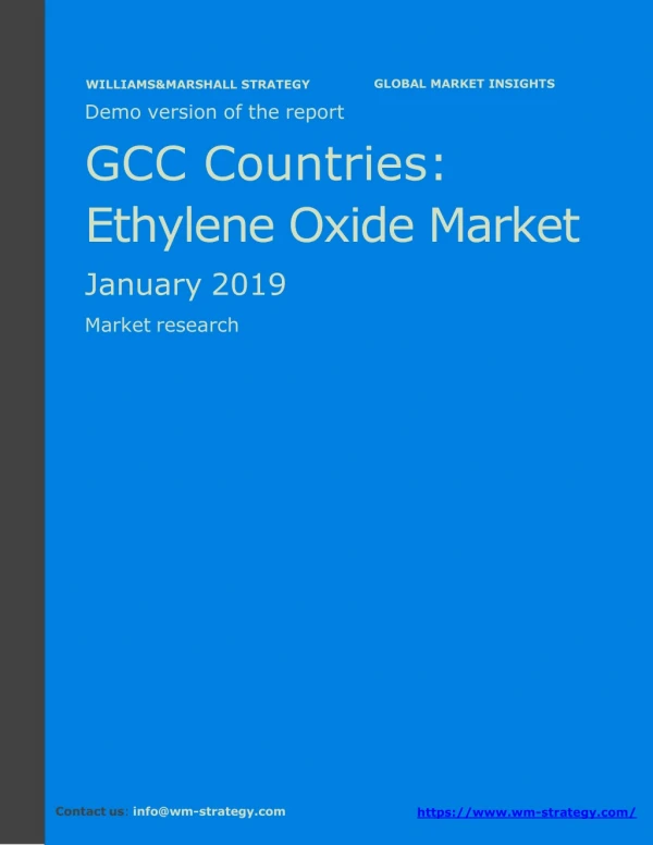 WMStrategy Demo GCC Countries Ethylene Oxide Market January 2019