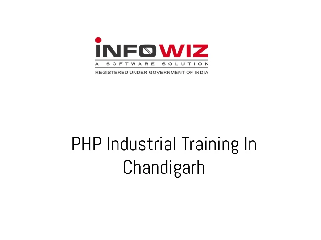 php industrial training in chandigarh